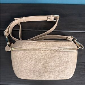 Tan Leather Crossbody Bag